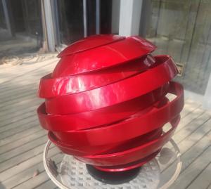 Wholesale Modern Painted Stainless Steel Abstract Sculpture Red Baking Varnished from china suppliers