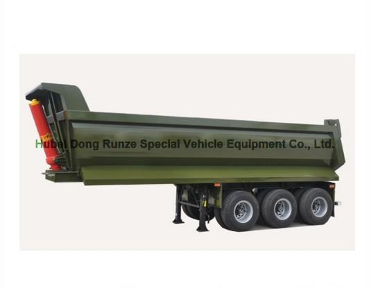 3 Axle U Shape Dump Semi Trailer Tipper Semi Trailer 30 ton U Type Hydraulic 24