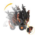 Brushless Motor Foldable Power Wheelchair 100KG Load Lightweight