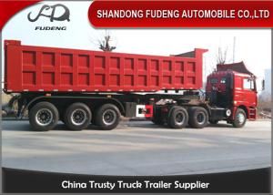 Wholesale 196 Hydraulic System Dump Semi Trailer 80 Ton Payload Customized Dimension from china suppliers