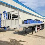 Customizable 3 Axle Flatbed Semi Trailer Container Trailer 48 prime 40 prime 20