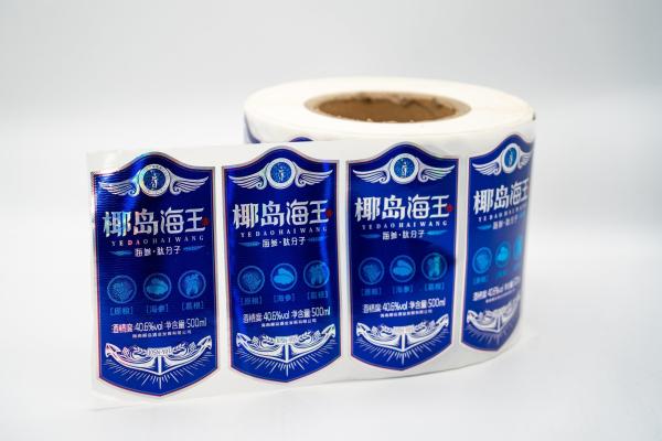 Heat Sensitive Custom Wine Bottle Label Sticker Transparent Waterproof Product