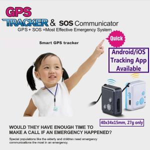 Wholesale Mini GSM GPS Tracker Child Kids Elderly SOS Emergent Help Communicator Sender W/ Microphone Speaker for 2-Way Phone Talk from china suppliers
