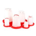 Hens Birds Plastic 1.5kg Poultry Feeder Drinker