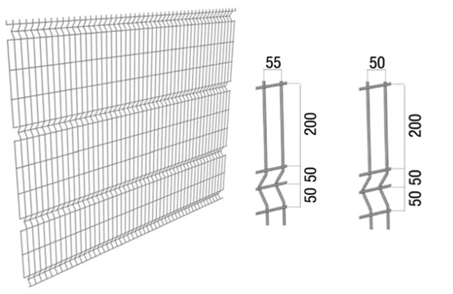 4mm Welded Wire Mesh Panels Home Decorative Metal 3d Bending Curved
