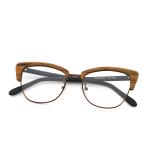 Retro Handmade Wood Grain Acetate Optical Glasses Frame MR 0364