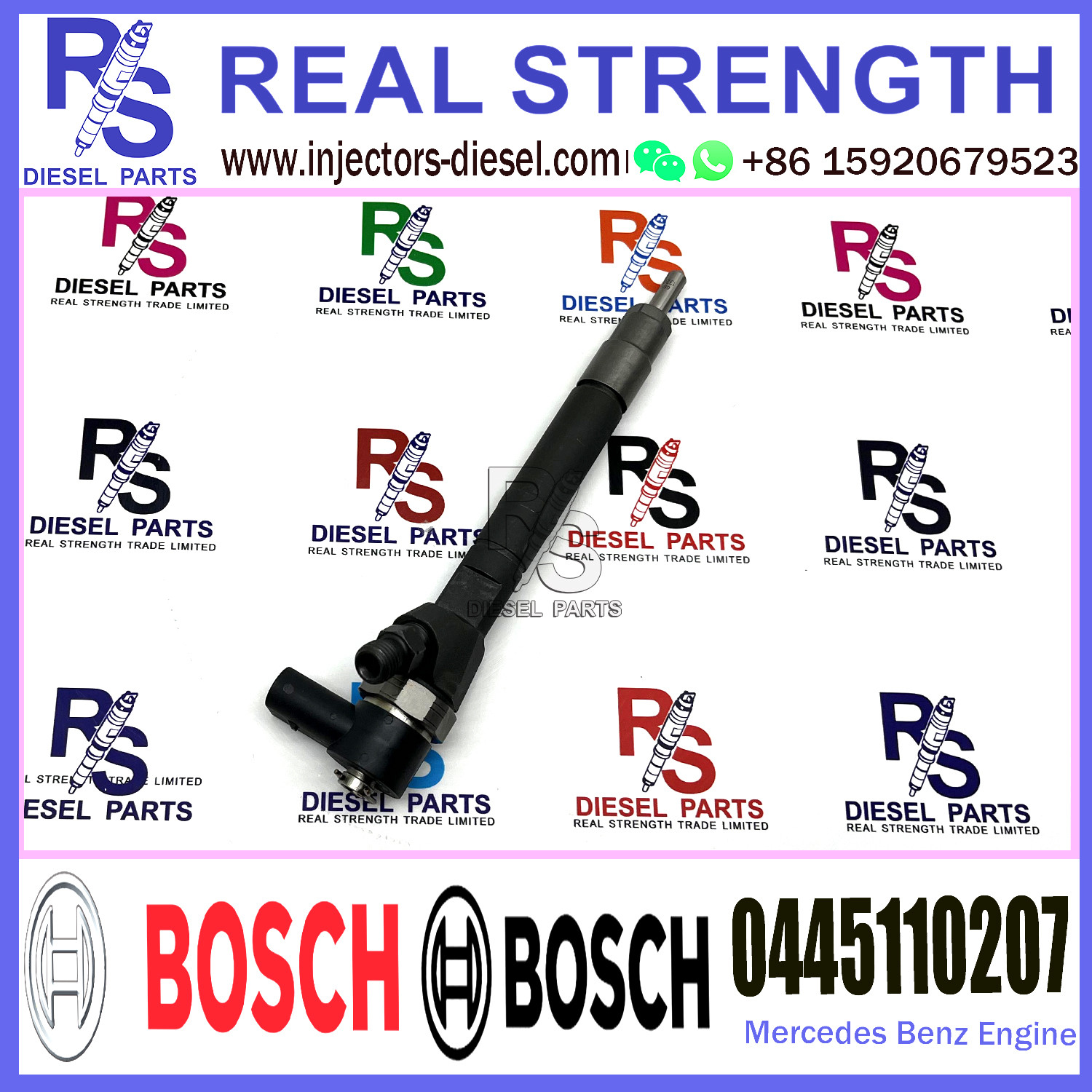 Diesel Fuel Injector A4720700887 0445120207 For Mercedes-Benz Actros MP4