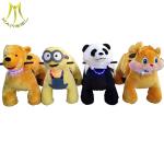 Hansel popular stuffed animals battery plush ride on animal amusement walking