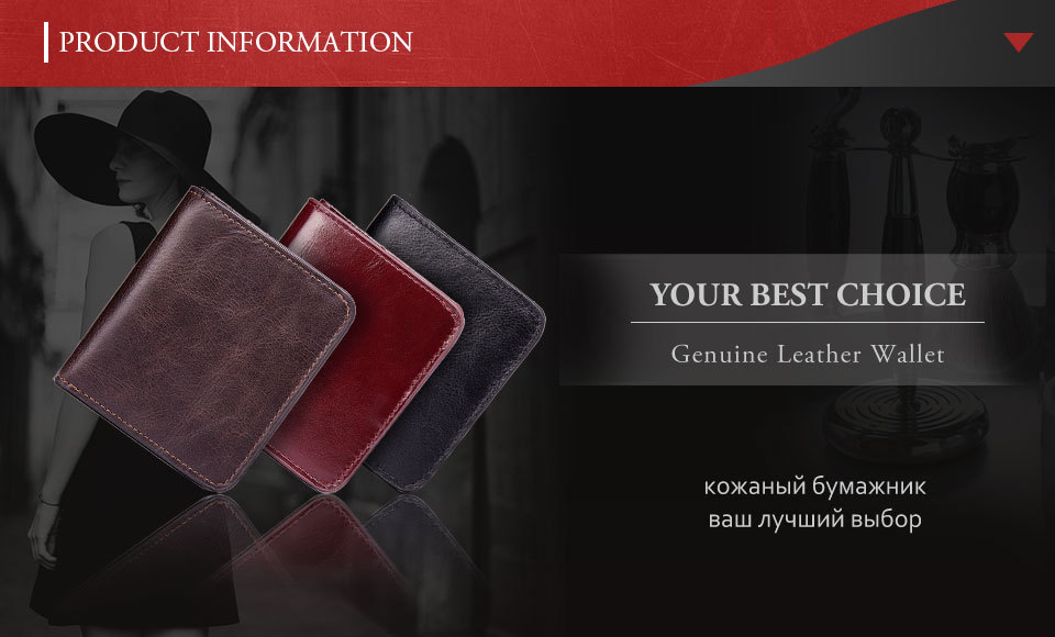 Minibook Cowhide Wallet for Men Genuine Leather Slim Money Clip and Zipper Coins Purse