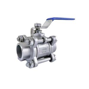 Wholesale Stainless Steel 304 High Pressure Full Port Socket Weld 3PC Ball Valve at Pn1.6-6.4MPa from china suppliers