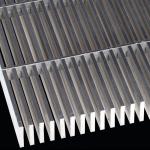 Metal Material Plug Anodization 6063 T6 Press Locked Bar Grating For Airport