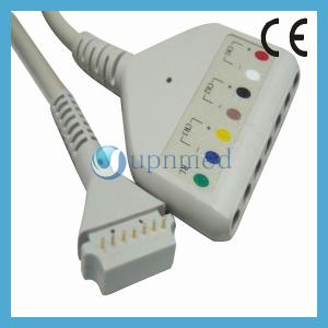 Wholesale Burdick 7 lead Holter ECG trunk cable from china suppliers