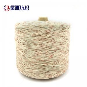 China 1/3.9NM Blending Friendly Skin Soft Tape Yarn For Hand Woven Blanket Sofa Cushion on sale