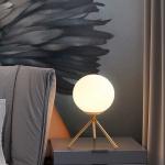Nodic LED Table Lamp Study Living Room Bedroom Minimalist Round Glass Ball