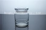 machine pressed Clear Glass Candle Jars