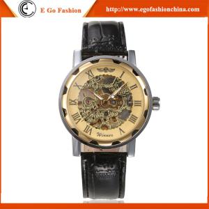 Wholesale WN07 Roman Marks Numberals Vintage Watch Retro Leather Band Watch WINNER Mechanical Watch from china suppliers