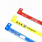 Custom Logo Disposable Id PVC/Vinyl Wristband With Tabs For Events