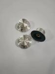 Silver Aluminum Knob 37mm Diameter With Number 0-10 Shaft Hole 6.4MM Knob