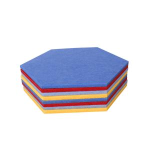 Wholesale Factory Supply Hexagon Sound Absorbing Polyester Fiber Acoustic Wall Panels from china suppliers