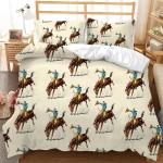 Personalized Sunflower Leopard Print Duvet Sheet Cover Set for Non-Disposable
