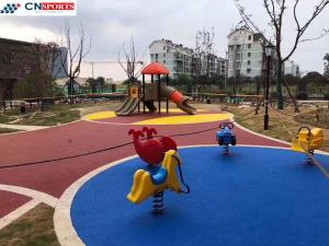 China Non Fading EPDM Seamless Flooring Kids EPDM Rubber Playground Surface on sale