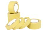 Removable Light Yellow Crepe Paper Masking Tape In Size 48mm X 50m
