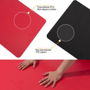 Wholesale Wera Resistance Red PU Yoga Mat Unique Hygroscopicity Waterproof Function from china suppliers