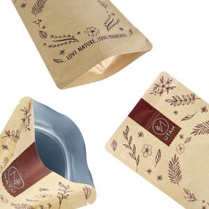 Wholesale Greaseproof Aluminum Foil Lined Paper Bag Custom Logo Printing Biodegradable BBQ Kebab Bags from china suppliers