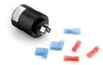 6 Flat Pin High Current Slip Ring , Non Mercury Slip Ring OD 33 Mm