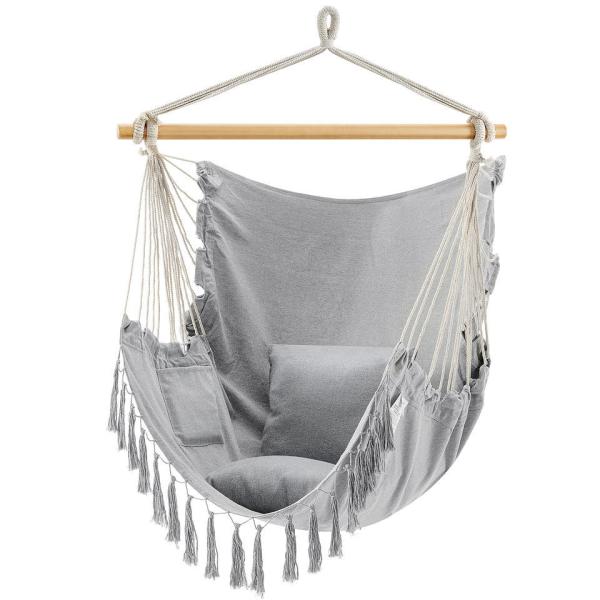 Synthetic Portable Swinging Outdoor Camping Hammock Cotton Rope Durable Hanging