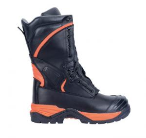 Wholesale US3-14 Safety Heat Resistant Industrial Work Boots Shock Absorbing Fireman Boots Steel Toe from china suppliers