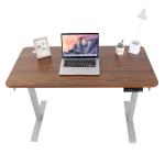 Brown 33.73lbs Electric Adjustable Computer Table / Study Computer Desk