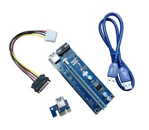 Wholesale 1X To 16X PCIE Riser Card 60CM USB 3.0 Extension Cable PCIE Riser 006C from china suppliers