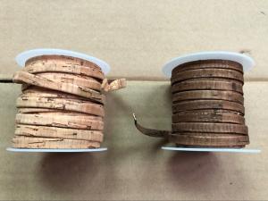 Wholesale Wholesale Factory Pirce High quality 1mm Width Colorful Soft 100% Flat Cork Cord for Accessory from china suppliers