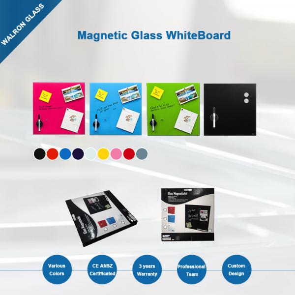 Magnetic Glass Whiteboard, Dry-Erase Board