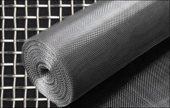 Plain woven GI wire mesh cloth sifting screen