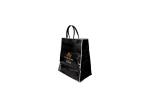 OEM / ODM Small Black Plastic Bags With Handles LDPE Printing