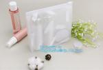 Logo printed Slider zipper Clear pvc bag for package Vinyl transparent pvc bag