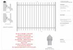 Customized Black Zinc Steel Metal Garrison Fence Panels Maintenance Free