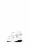 Anti Slippery Womens Platform Sandals Mirror Electrically Embroidered Lattice