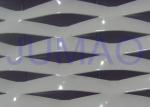 Electric Galvanized Aluminum Expanded Metal , White Metal Sheet With Holes