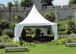 Durable Sturdy Fabric Party Wedding Pagoda Tents 5x5 With Linings Curatains
