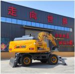 SHANZHONG 21ton Wheel Excavator SZL215 Hydraulic Digger
