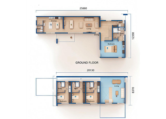 Australian Standard Modular Homes Light Steel Structure Frame Building Steel House Kits