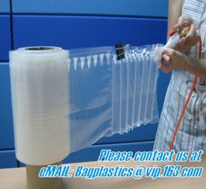 Wholesale OEM/ODM China Plastic Bubble Cushion Wrap Air Bubble Film Packaging For Protective Air Column Pillow Air Cushion, bageas from china suppliers