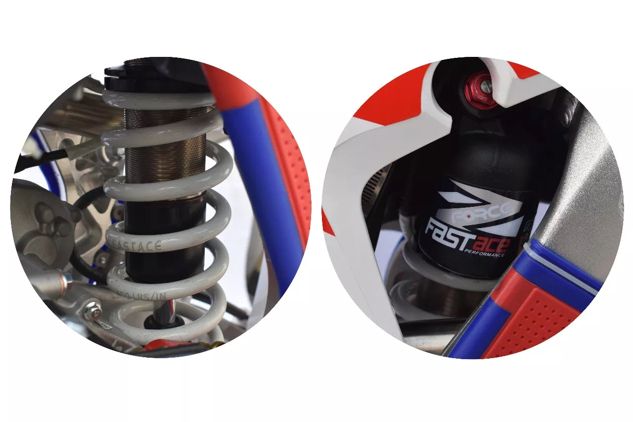 Double disc brakes with powerful engine racing Dirt bike 300cc