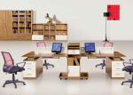 Melamine Laminated Office System Furniture Workstation K / D Structure