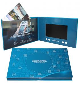 Digital Promotional LCD Video Brochure Card / Custom Video Brochure 7 Inch Tft Screen