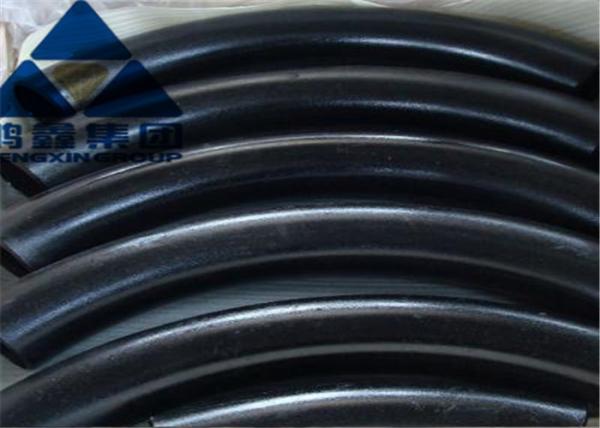 Black DN250-DN1800 Steel Conduit Elbow , Carbon Steel 90 Degree Elbow ANSI B16
