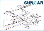 707-99-59630 Bucket Cylinder Seal Kit Wear Resistance Excavator Service Kit For